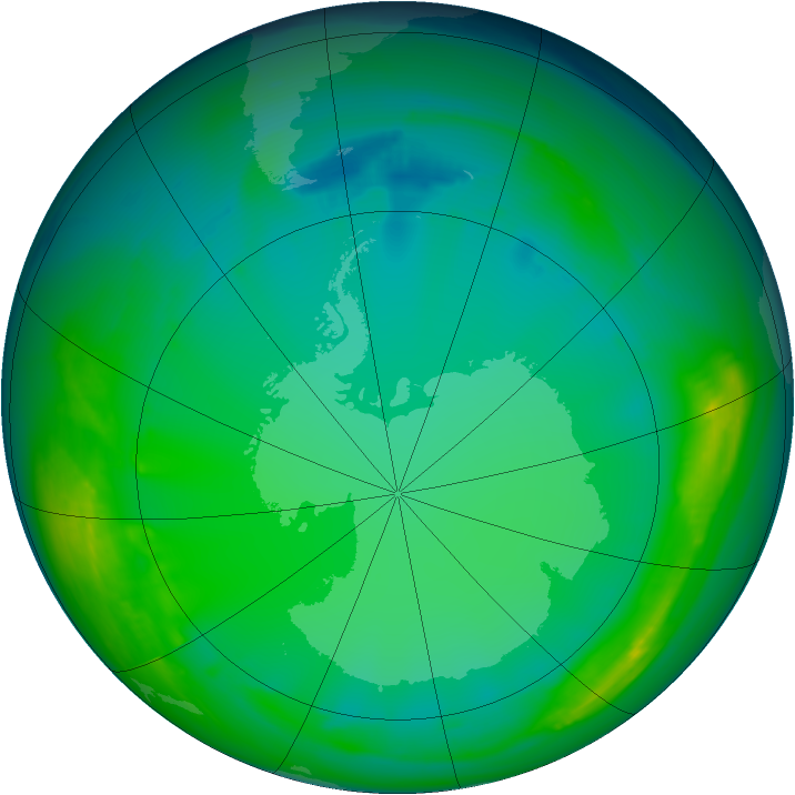 Ozone Map 2007-07-12